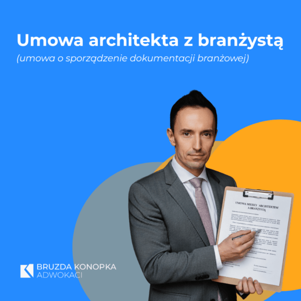 Orange Blue and White Graphic Designer LinkedIn Profile Picture (14) Umowa architekta z branżystą